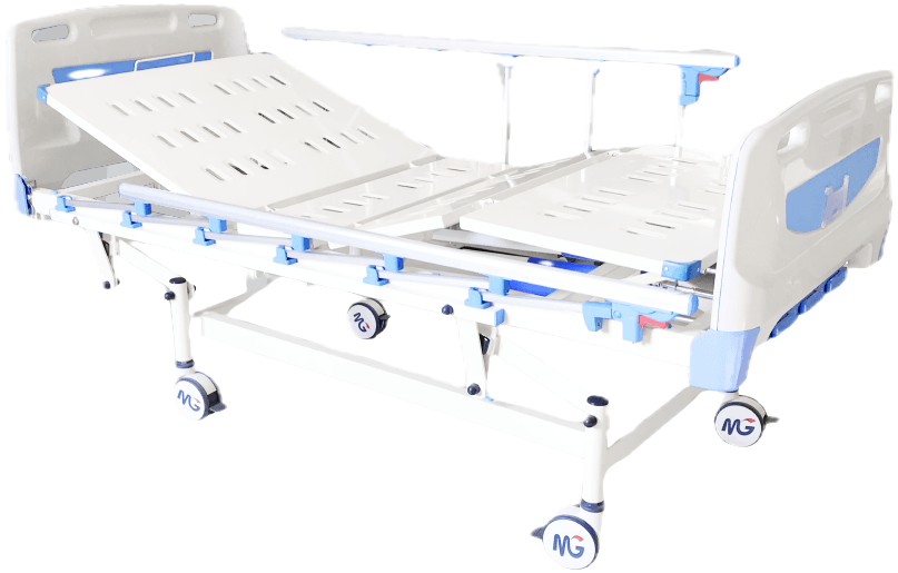 Three Function Bed — Manual (Code MG1016) — hospital furniture from Hettiarachchi Surgicals, Sri Lanka