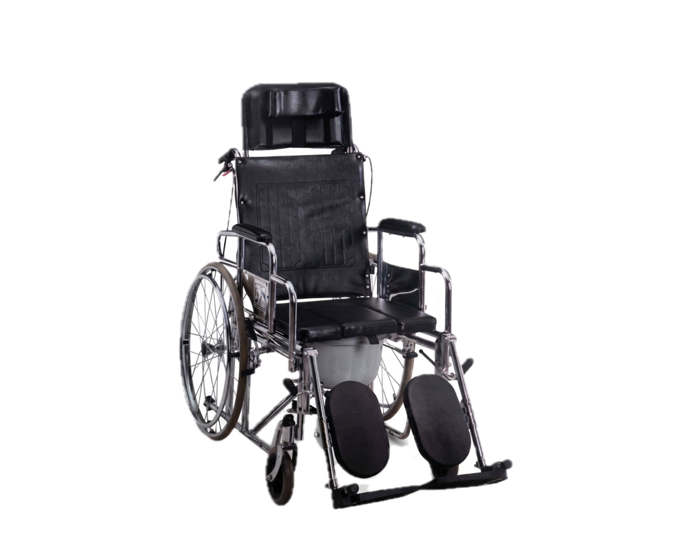 Fully functional wheelchair — one of the medical mobility aids from the Hettiarachchi Surgicals catalog